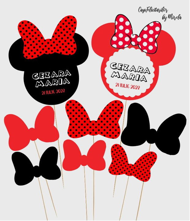 Numar masa botez Minnie mouse