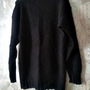 pulover negru de lana , XL