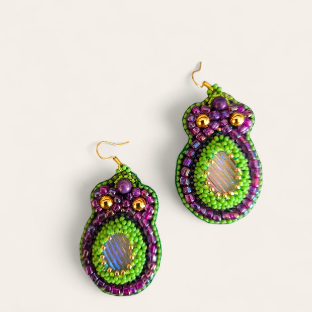 Set "agate in nuanțe de verde"