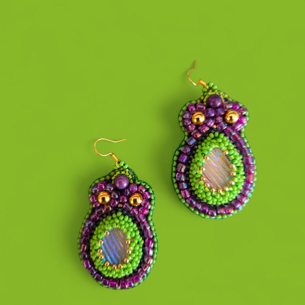 Set "agate in nuanțe de verde"