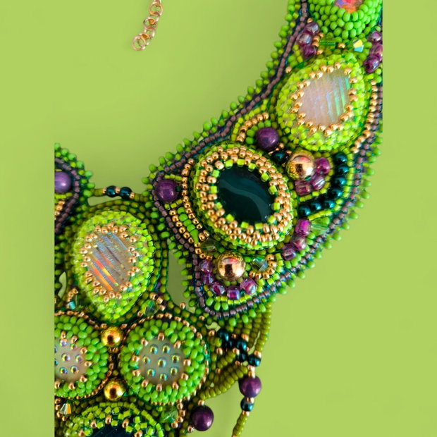 Set "agate in nuanțe de verde"
