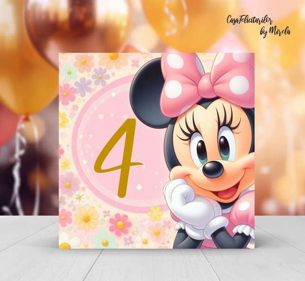 Banner Bine ati venit - tematica baby Minnie mouse