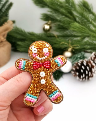 Rezervat Broșă omuleț turtă dulce  - Dulceață Festivă