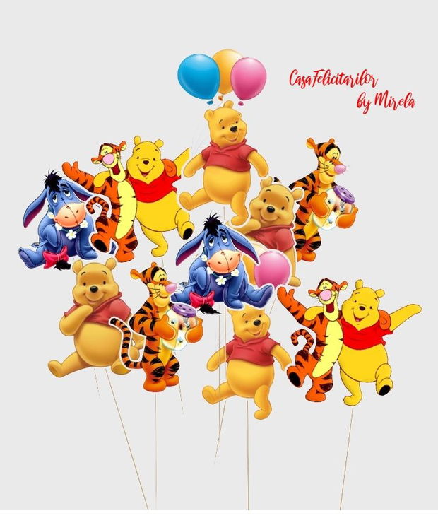 Etichete marturii botez Winnie the pooh