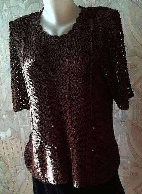 bluza maro tricot , Canda , L