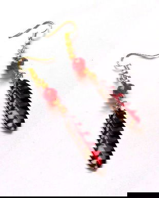 cercei cu rasina si cristale 46973