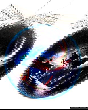 glob pe lemn cu peisaj de iarna 47225