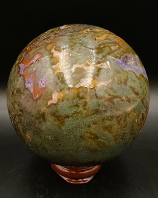 Agat Muschi Rosu - Sfera piatra semipretioasa