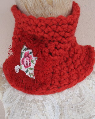 Guler/fular/accesoriu crosetat