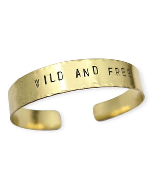 Brățară WILD AND FREE din alama sau cupru texturat