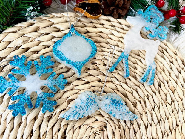 Set Decoratiuni rasina " Snow Flakes" 1