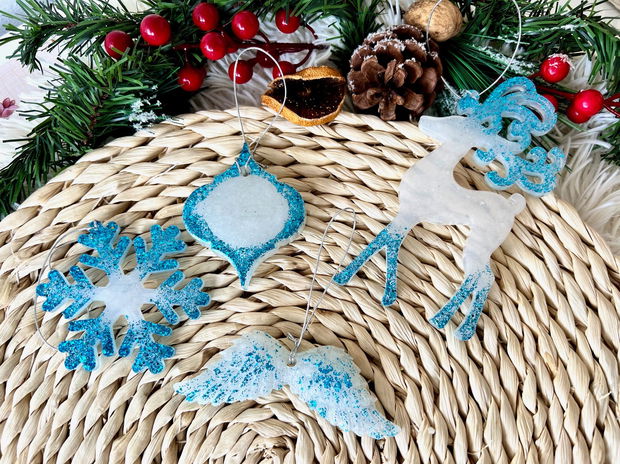 Set Decoratiuni rasina " Snow Flakes" 1