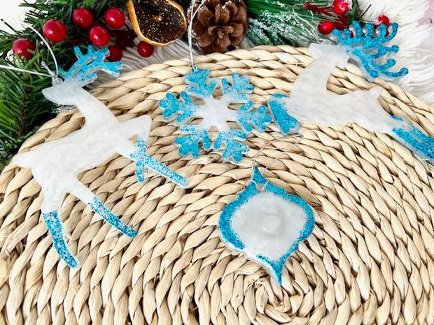 Set decoratiuni rasina " Snow Flakes" 3