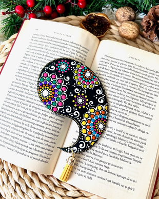 Semn de carte piele " Colorful Yin