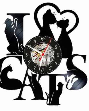 I LOVE CATS-ceas de perete