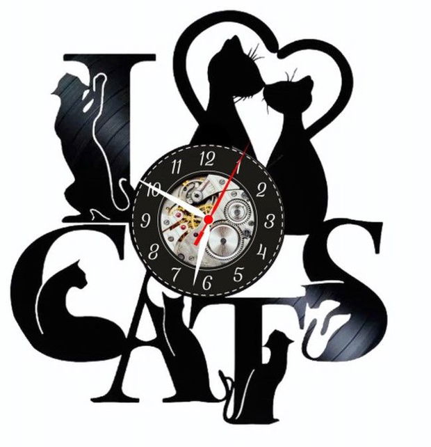 I LOVE CATS-ceas de perete