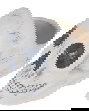 Craniu decorativ alb Dias de los Muertos