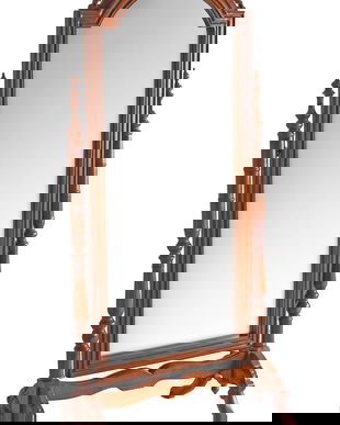 Oglinda toaleta din lemn masiv mahon