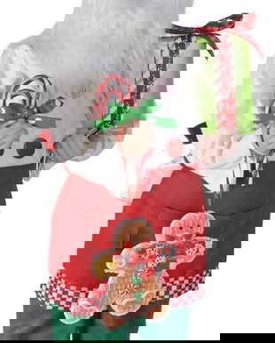 Figurina decorativa Mos Craciun bucatar