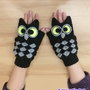 BUFNITE NEGRE - Manusi fara degete pentru adulti, crosetate. Manusi practice.  Manusi inedite handmade