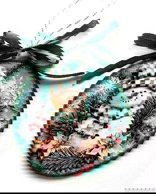 glob pe lemn ,decorat 47101