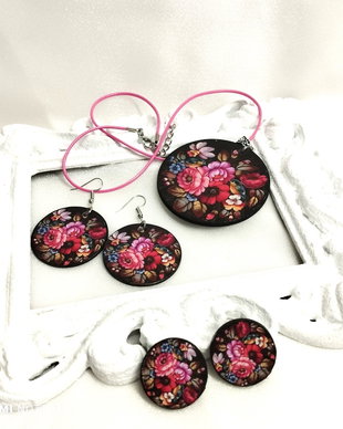 Set bijuterii handmade unicat 00909