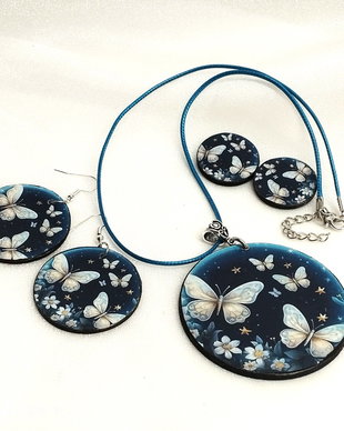 Set bijuterii handmade unicat 00908