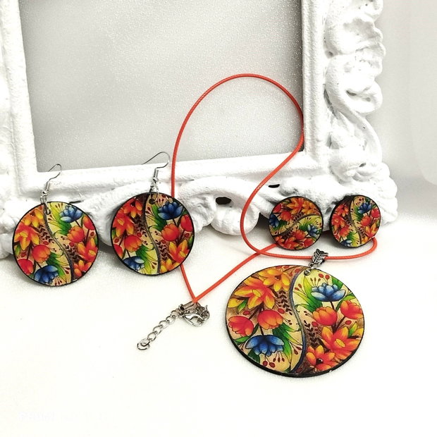 Set bijuterii handmade unicat 00906