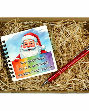 Set cadou Secret Santa - Agenda si Pix