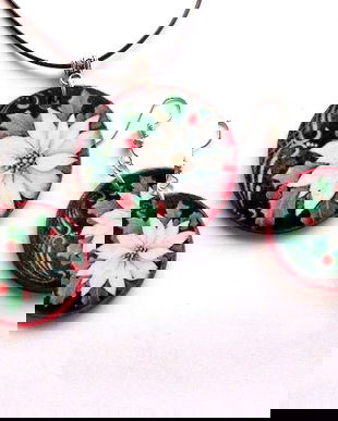 set bijuterii lemn de craciun 47408