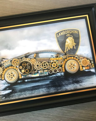 Masina model Lamborghini Cod M 530・Cadouri zile de nastere・Tablouri pentru el・Piese de ceas