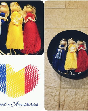 Păpușele broșă/colier cu tematică
