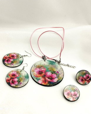 Set bijuterii handmade unicat 00905