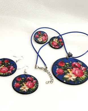 Set bijuterii handmade unicat 00903