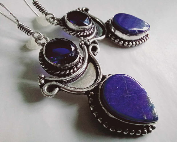 Lapis lazuli & Safir zirconii