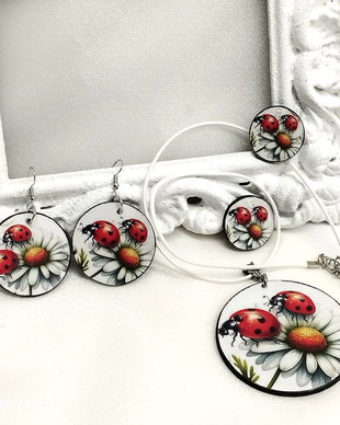 Set bijuterii handmade unicat 00901