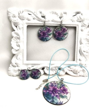 Set bijuterii handmade unicat 00900