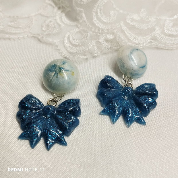 cercei handmade din rasina