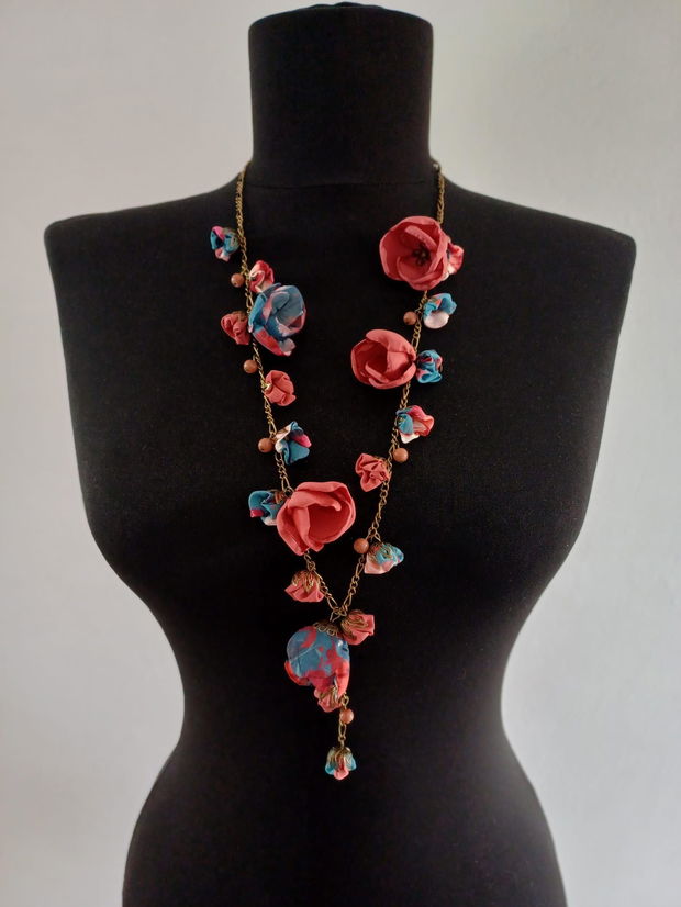 Colier floral lung