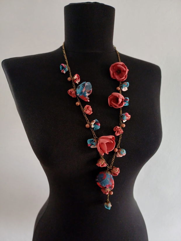 Colier floral lung