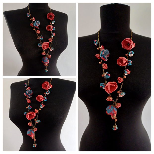 Colier floral lung