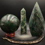 Verdit (Jad African) - set decorativ din piatra semipretioasa