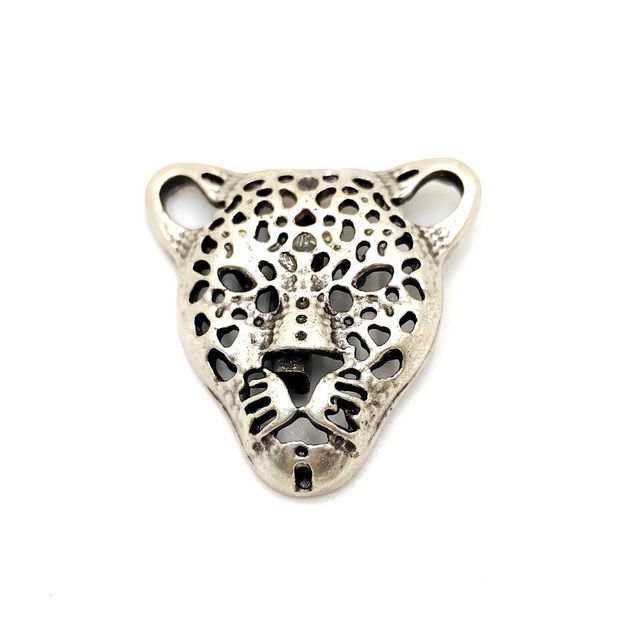 Brosa metalica leopard mic, Brs008