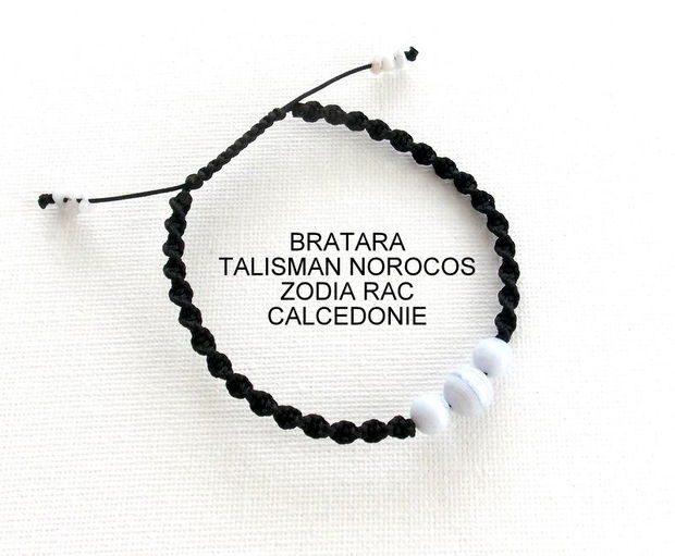 Bratara Zodia RAC*Talisman Norocos*Calcedonie