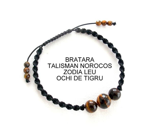 Bratara Zodia LEU*Talisman Norocos*OchiDeTigru