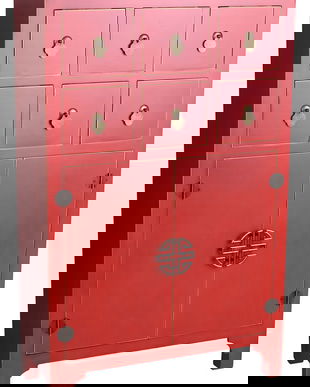 Cabinet exotic din lemn masiv lacuit