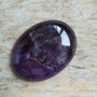 Cabochon ametist, 40x30x7 mm