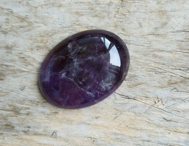 Cabochon ametist, 40x30x7 mm