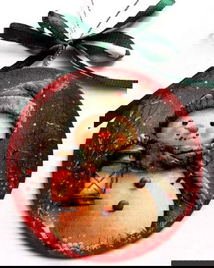 glob pe lemn cu om de zapada 47235