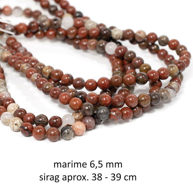 Sirag Jasper Rosu, 6,5 mm, SGR-02